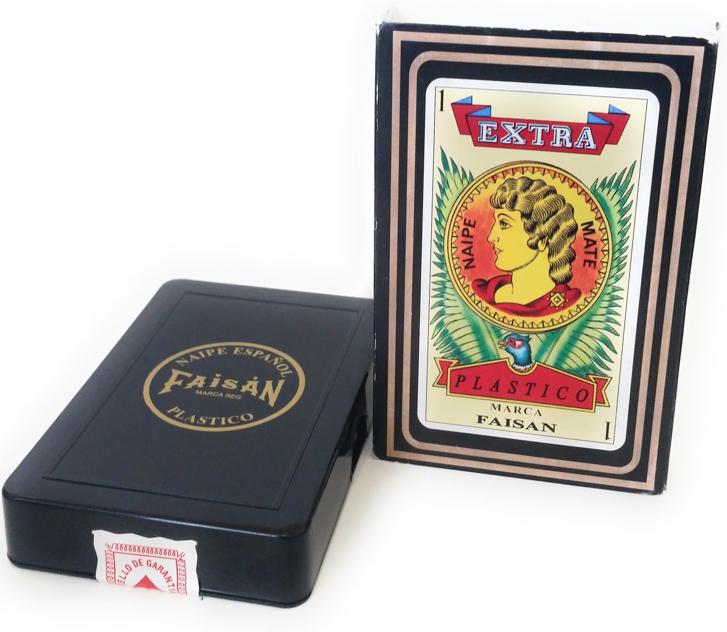 Spanish Playing Cards, Barajas Espanolas, Red Color, Color rojo Faisan