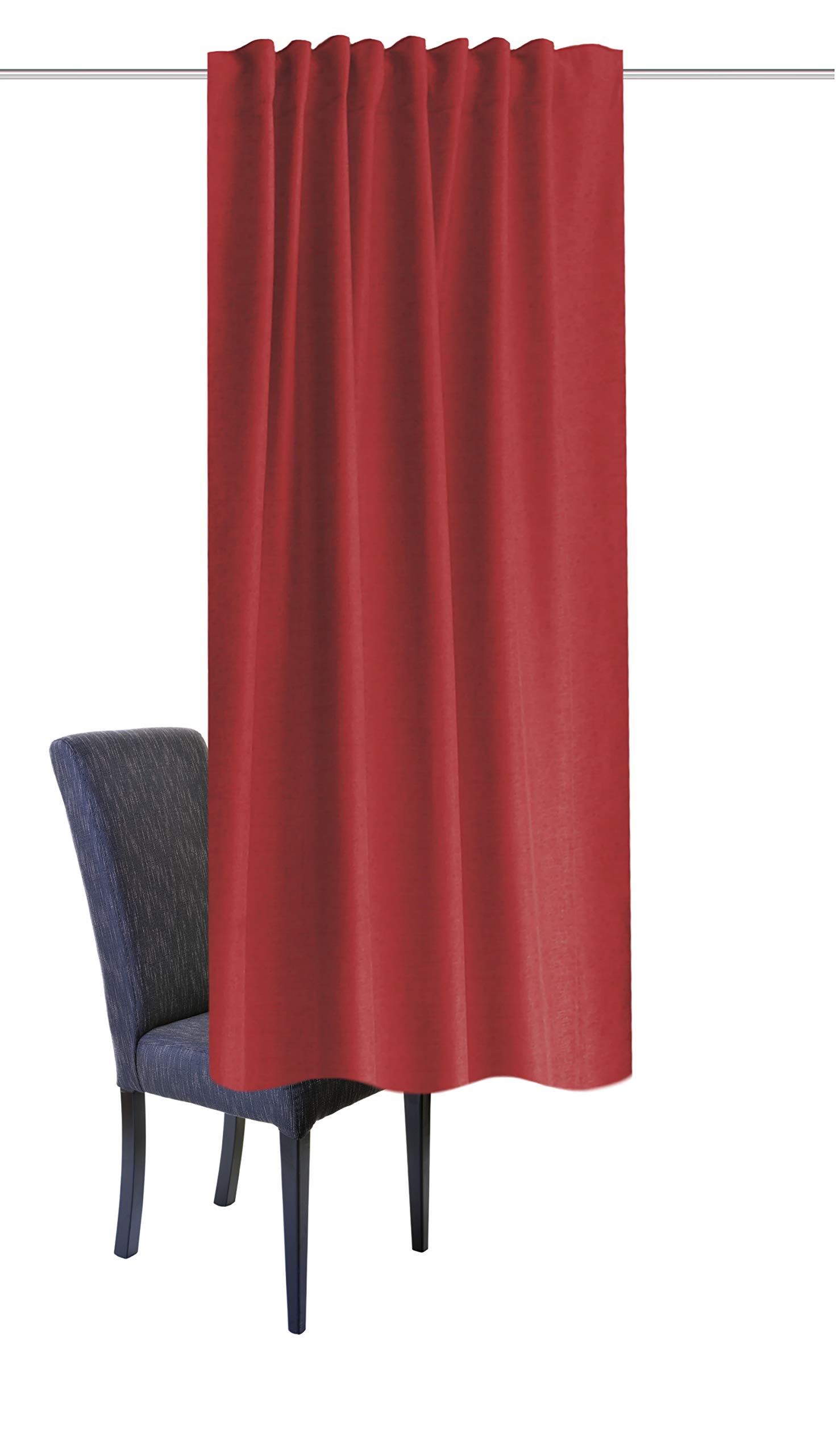 HOMEbasics Eskimo 085960-0956 Thermal Curtain 175 x 135 cm, Bordeaux, W 53.1" x L 68.9" (1 Panels) - Image 2
