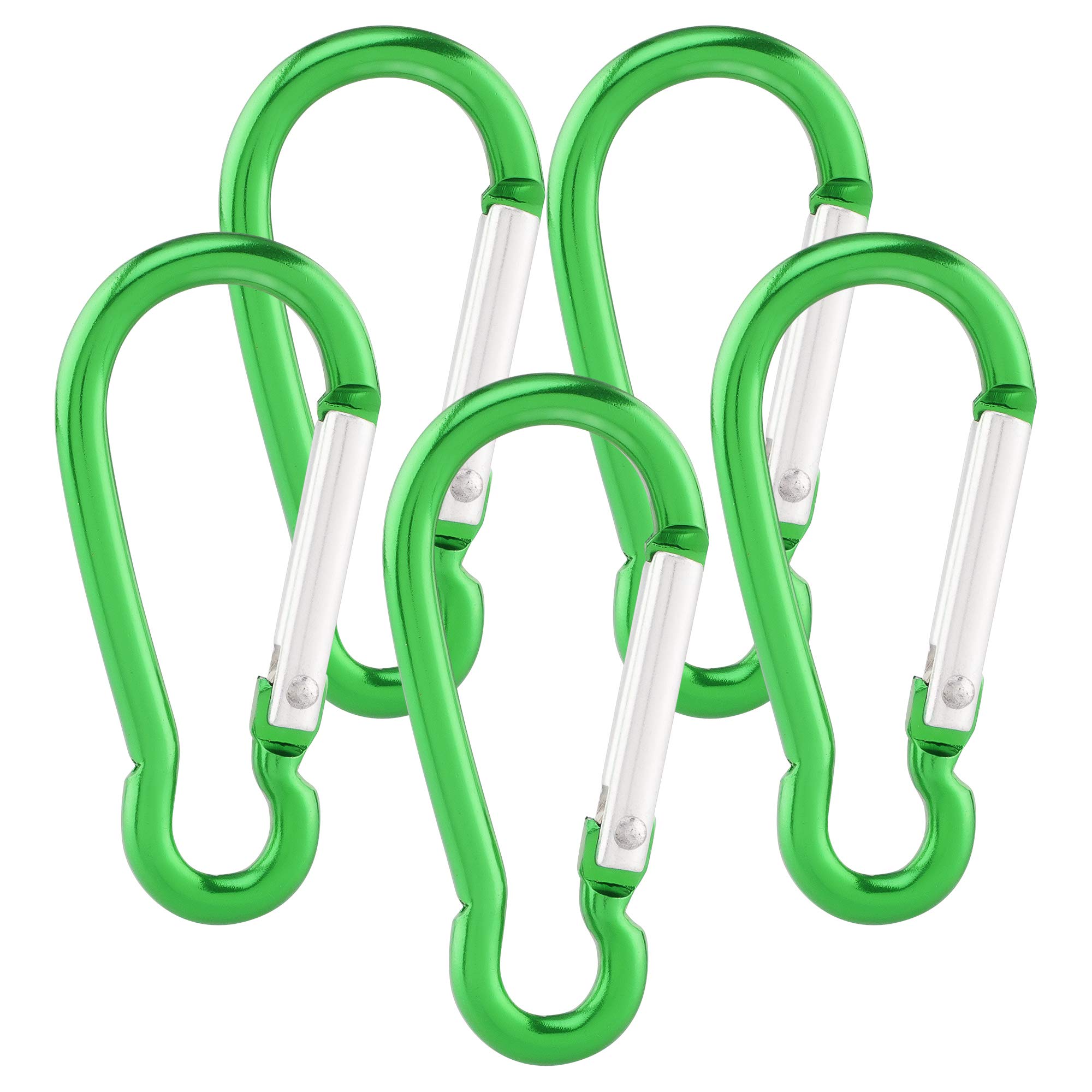 Set Di Moschettoni In Alluminio - Portachiavi A Scatto Per Campeggio, Trekking E Outdoor