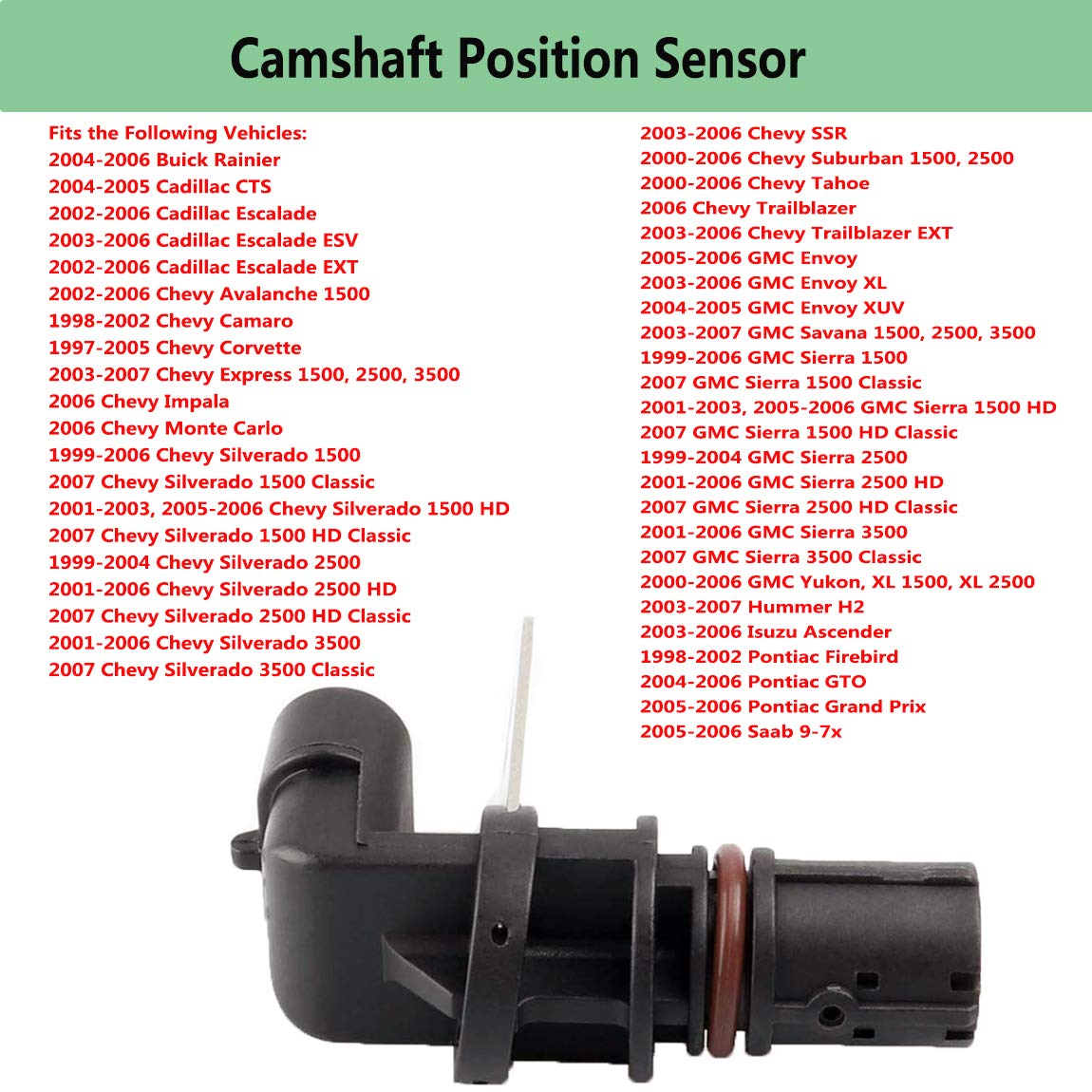 A-Premium Engine Cam Camshaft Position Sensor Compatible With Cadillac - View #8