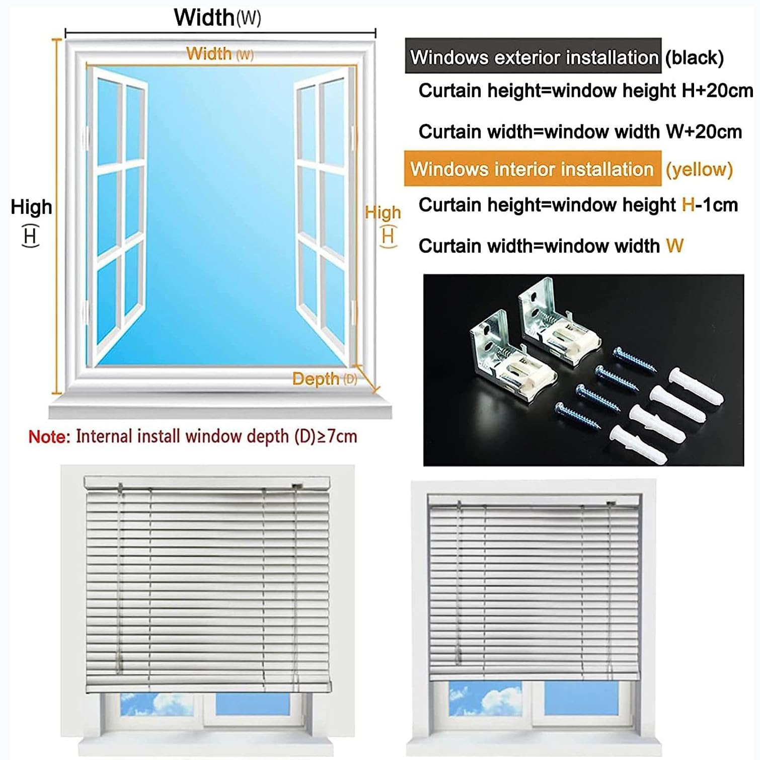Tende a Lamelle Veneziane in Alluminio Marrone,Tenda Veneziana Orizzontali per Finestre,Tende Verticali in Metallo,Parasole,Privacy,per Cucina Home Office,Larghezza x Altezza (120x230cm)