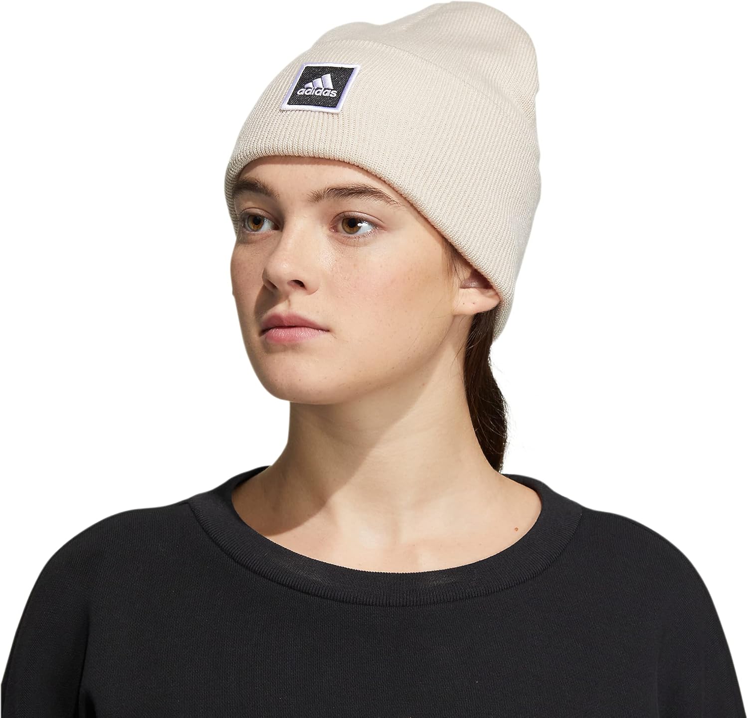 Adidas Womens Wide Cuff Tall Fit Beanie, Cuffed Slouchy Acrylic Knit Cap/Hat for Winter - Image 5