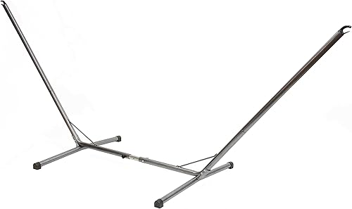 Byer of Maine Soporte Ceara, ajustable para la mayoría de hamacas individuales y dobles al aire libre, fácil de montar y desmontar, solo soporte,