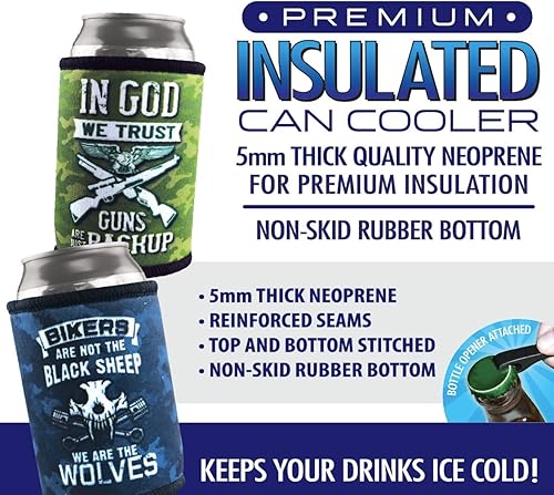 Miniatura 3 de Polar Gear - Enfriador de latas de motociclista con aislamiento de alta calidad, lista para minoristas de impulso de 12 unidades