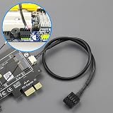 GLOTRENDS WA01 M.2 E Key to PCIe X1 WiFi Bluetooth Adapter for M.2 WiFi 4/5/6/6e/7/Coral TPU Module, with 6-dBi SMA Antenna Kits - 4
