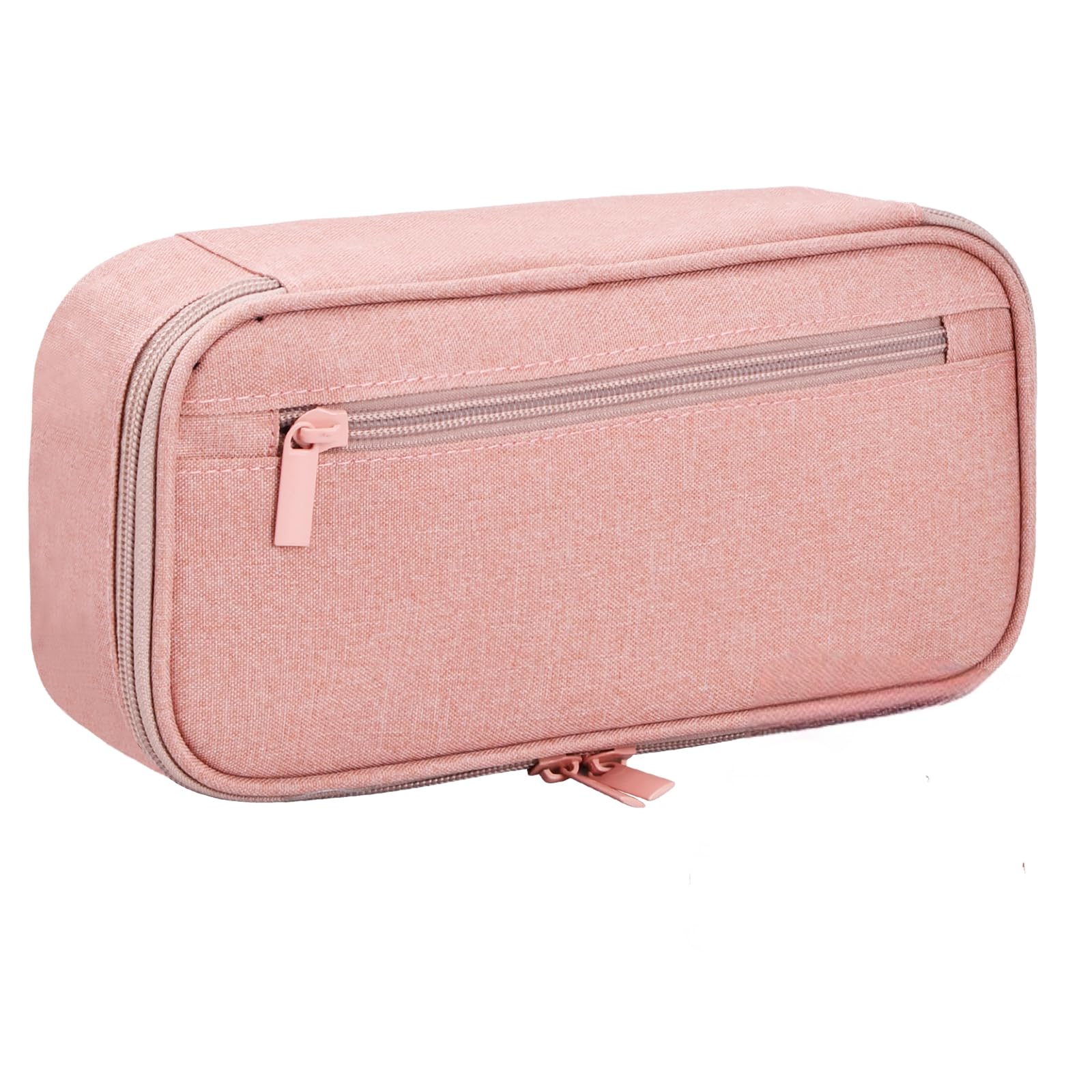Husalsea Gran Capacidad Estuche Escolar with Compartimentos, Estuches Escolares Multicapa Fácil de clasificar, Estuche Escolar Grande, Estuche Escolar Niña, Estuche Niña (Rosa)