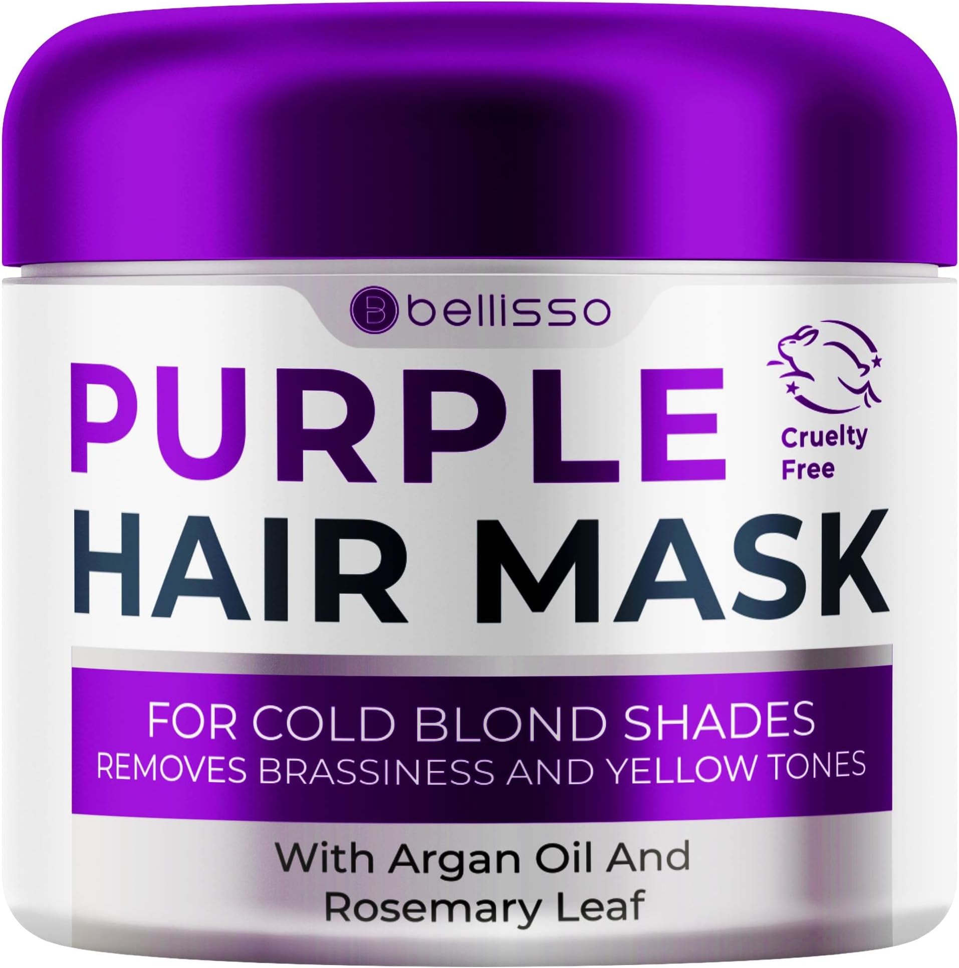 Purple Hair Mask - Deep Conditioner and Toner for Blonde, Brassy Hair - Hydrating Repair and After Bleach Treatment for Damaged and Dry Hair - Moisture Conditioning for Bleached Women and Men