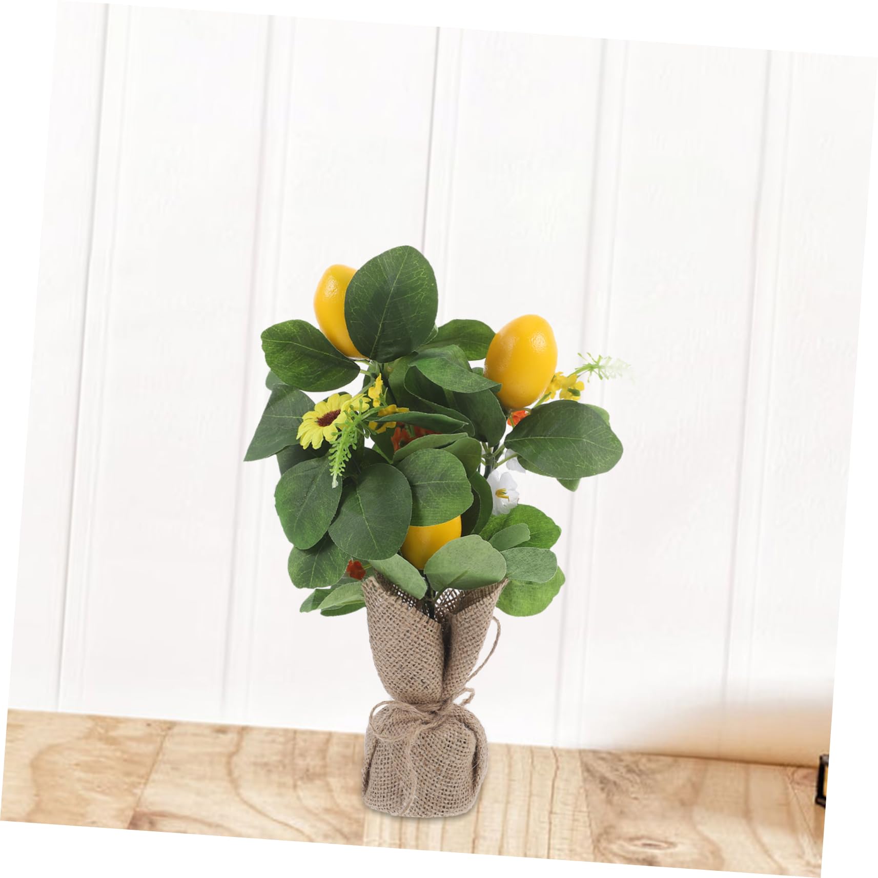 HOOTNEE Simulated Lemon Tree Faux Lemon Branch Lifelike Artificial Fruits Branches Fake Lemon Tree Stems Artificial Lemons Artificial Lemon Branches Fake Lemon Branch Fake Fruits Branches