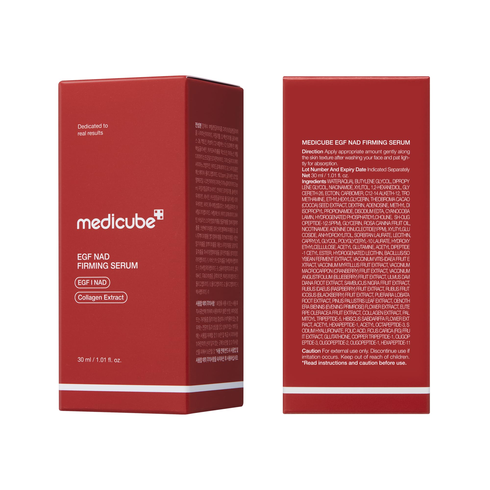 medicube NAD EGF Firming Serum for Face & Neck with Peptide, Collagen & NAD+