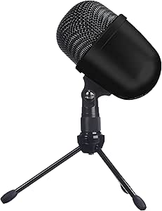 Amazon Basics Desktop Mini Condenser Microphone - Black