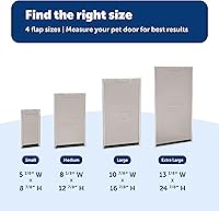 Vista 4 de PetSafe Solapa de repuesto original – Solapa de repuesto de vinilo para puerta corrediza de vidrio para mascotas – duradera y fabricada