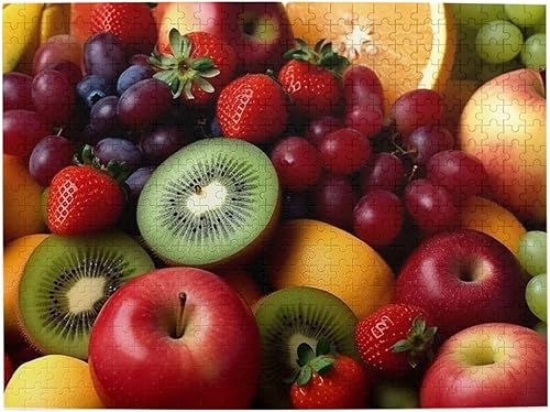 Miniatura 2 de Rompecabezas de frutas y verduras frescas, rompecabezas de madera de 500 piezas, rompecabezas de fotos personalizados para adultos y amigos,