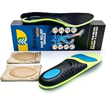 Orthotic Arch Support Insoles for Men Women,Gel Cushion Shoe Inserts Relieve Plantar Fasciitis Heel Pain,Comfort Foot Insoles for All Day Standing Work Boots Daily Walking XXL/US11-US12/29.5