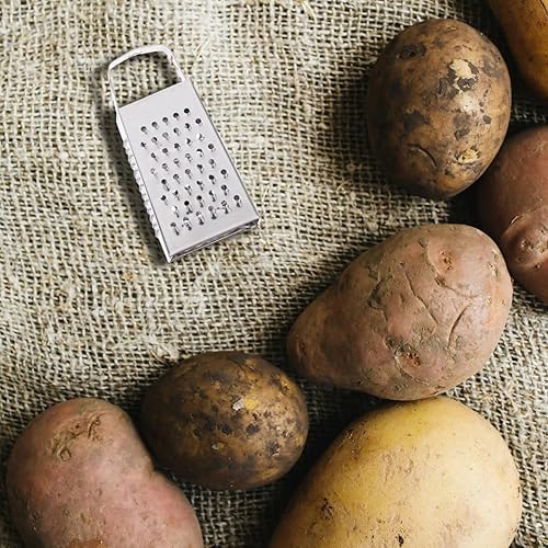 Miniatura 9 de Cabilock 6 ralladores pequeños de mano de acero inoxidable para quesos y verduras, mango resistente para triturar frutas de queso de jengibre y más