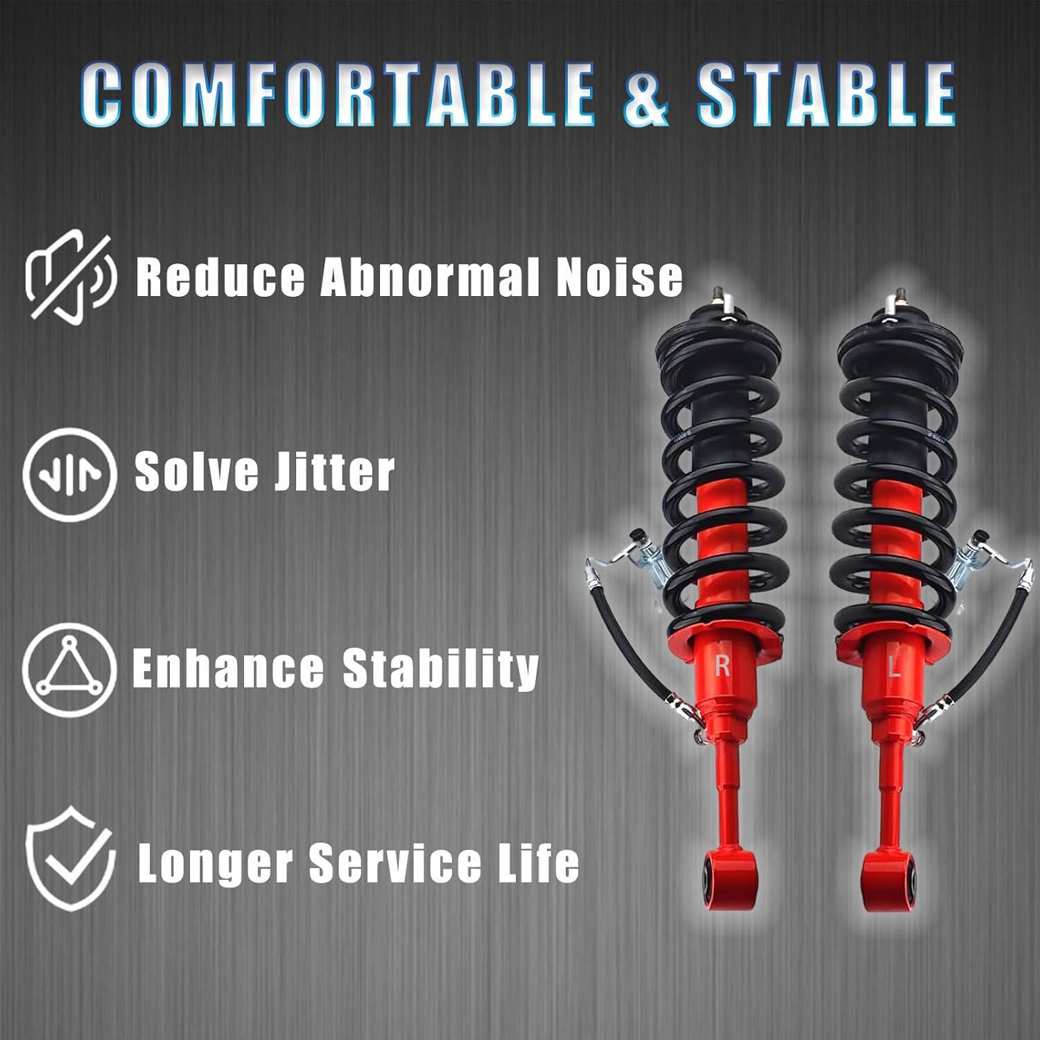 48520-80232 2Pcs Front Shock Absorbers Strut Assys .Compatible with Toyota 4Runner Limited 4WD 2010-2024 4.0L.Replacement OE for 48510-80499, 48520-35390, 48510-35370