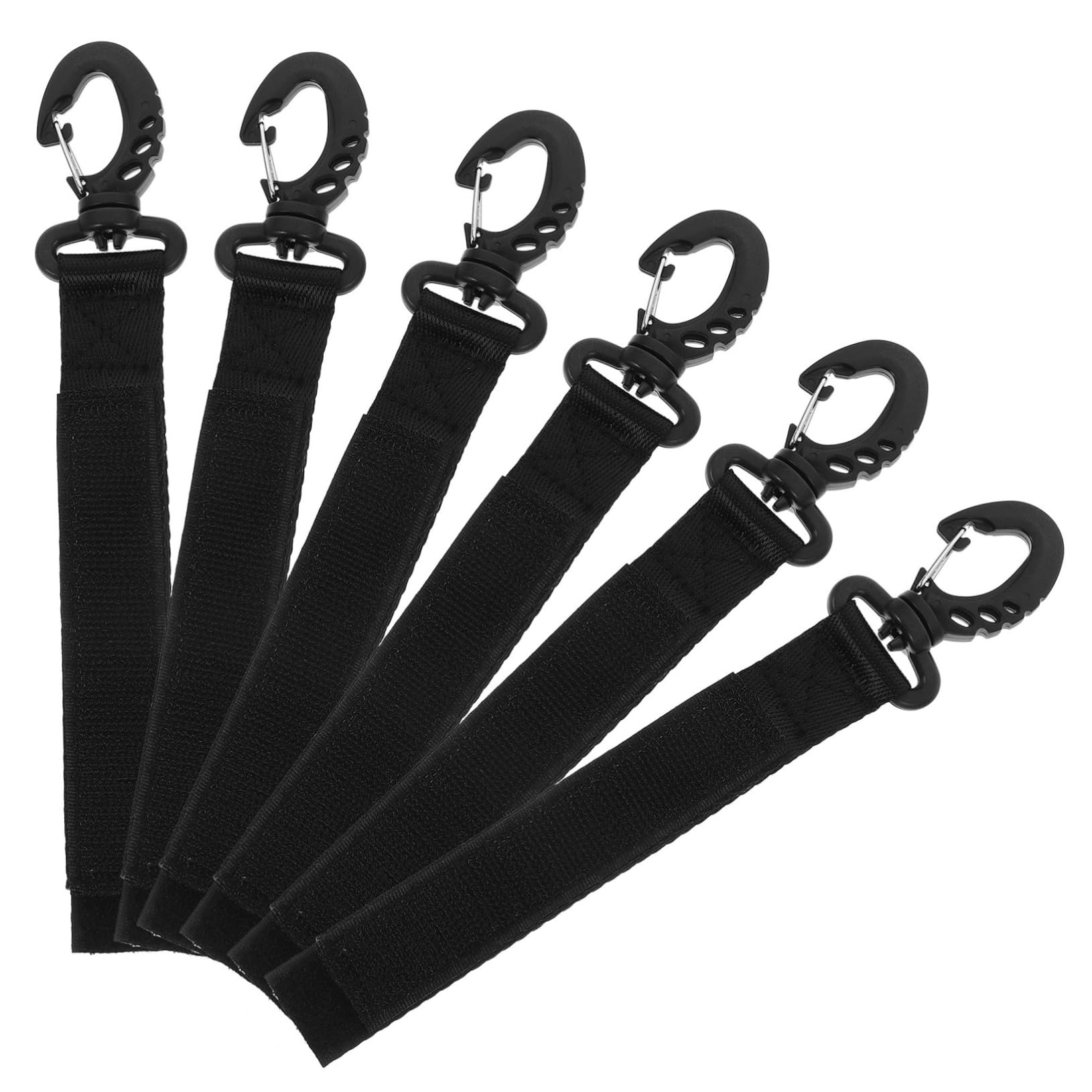 ibasenice Ocean Cordage Fixé Crochet pour Voilier Cordon D'amortisseurs De Quai Bateau Extérieur Crochet De Cravate De Bateau Crochet pour Yacht Amarrage Nylon Black