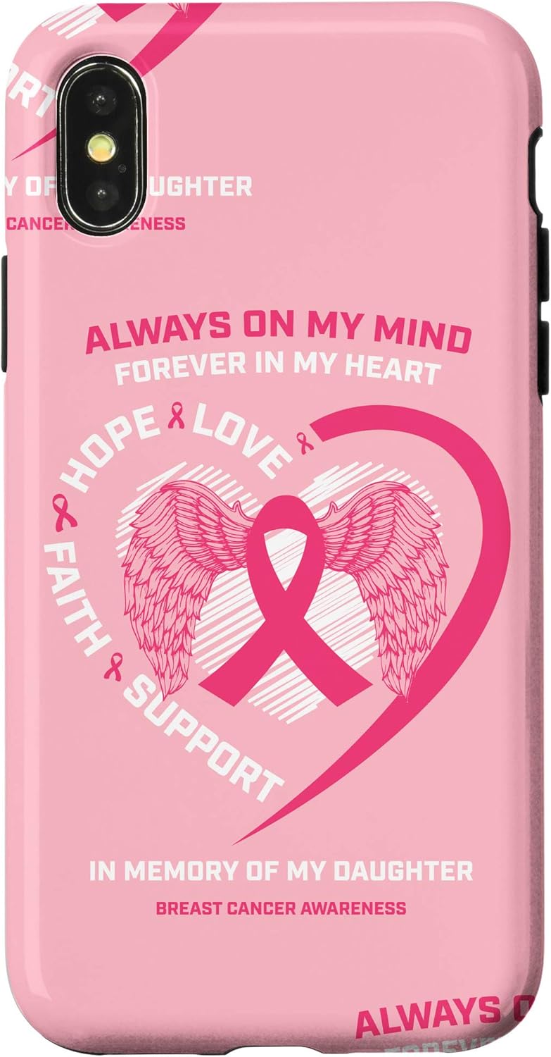 iPhone 7 Plus/8 Plus Gift Pink Breast Cancer Phone Cases In Memory Of My Daughter Case