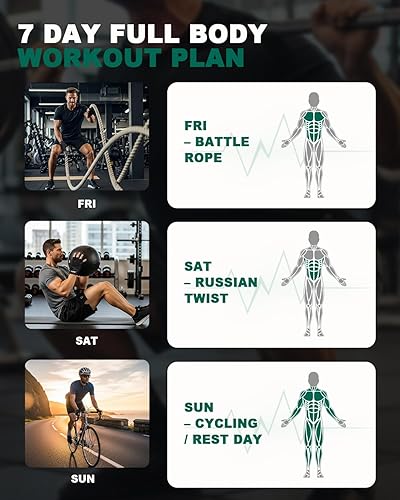 Miniatura 8 de Trideer Guantes de entrenamiento para hombres, guantes de levantamiento de pesas con soporte para muñeca, protección completa de la palma y agarres