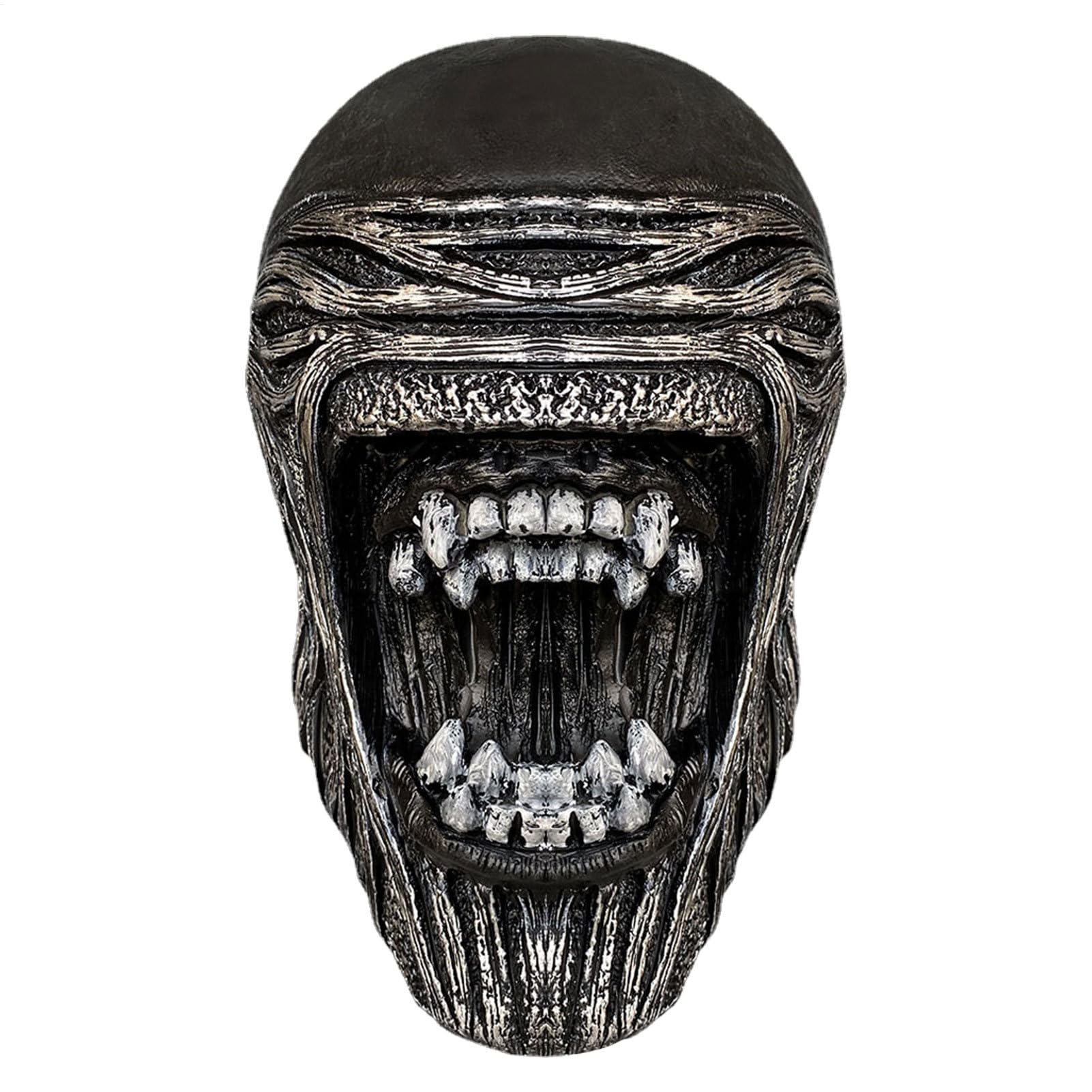 Headgear alieno per uomini – Casco da costume alieno di fantascienza | Maschera aliena Halloween Cosplay, casco spaziale futuristico per feste, festival, spettacolo di scena,