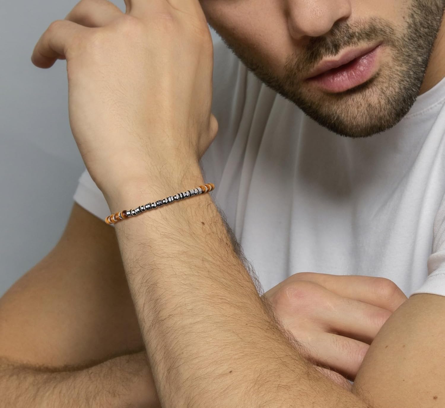 GAVU Men’s Crystal Bracelet Beaded Bracelet for Men, Protection Bracelet for Men - Image 2