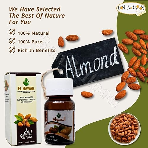 Miniatura 6 de Aceite de almendras amargas puro prensado en frío natural vegano para el cuidado del cabello de la cara y la piel, cuidado de la piel, cuerpo facial