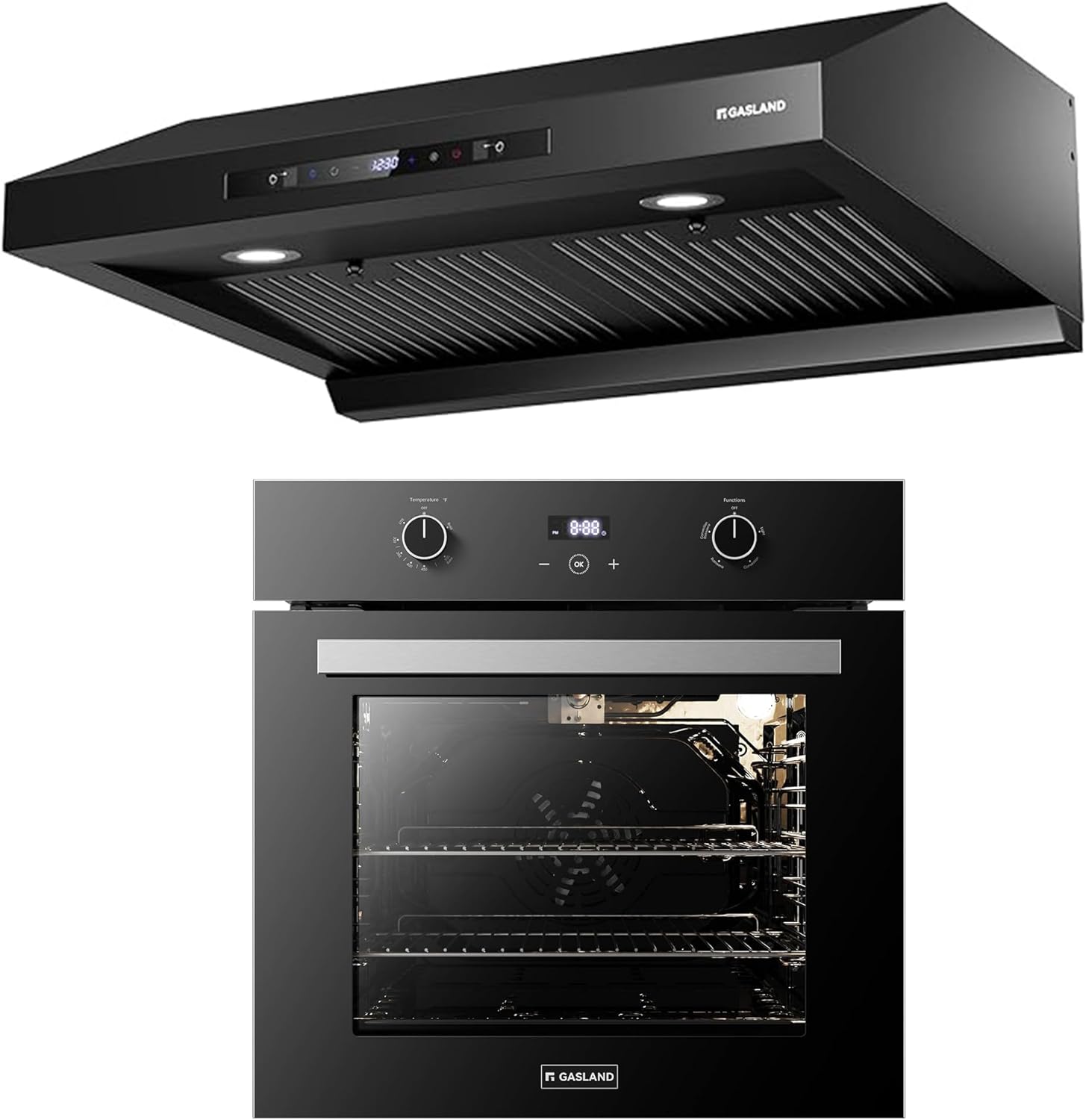 GASLAND 24 Inch Gas Wall Oven+30 Inch Range Hood
