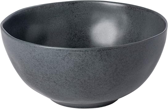 Costa Nova Ceramic Stoneware 10.5" x 5", 115 oz Serving Bowl - Livia Collection, Matte Black | Microwave & Dishwasher Safe Dinnerware | Food Safe Glazing | Restaurant Quality Serveware