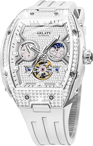 Miniatura 10 de OLEVS - Reloj automático de lujo para mujer con diamantes, fecha, clásico, de cuerda automática, relojes de pulsera luminosos e impermeables