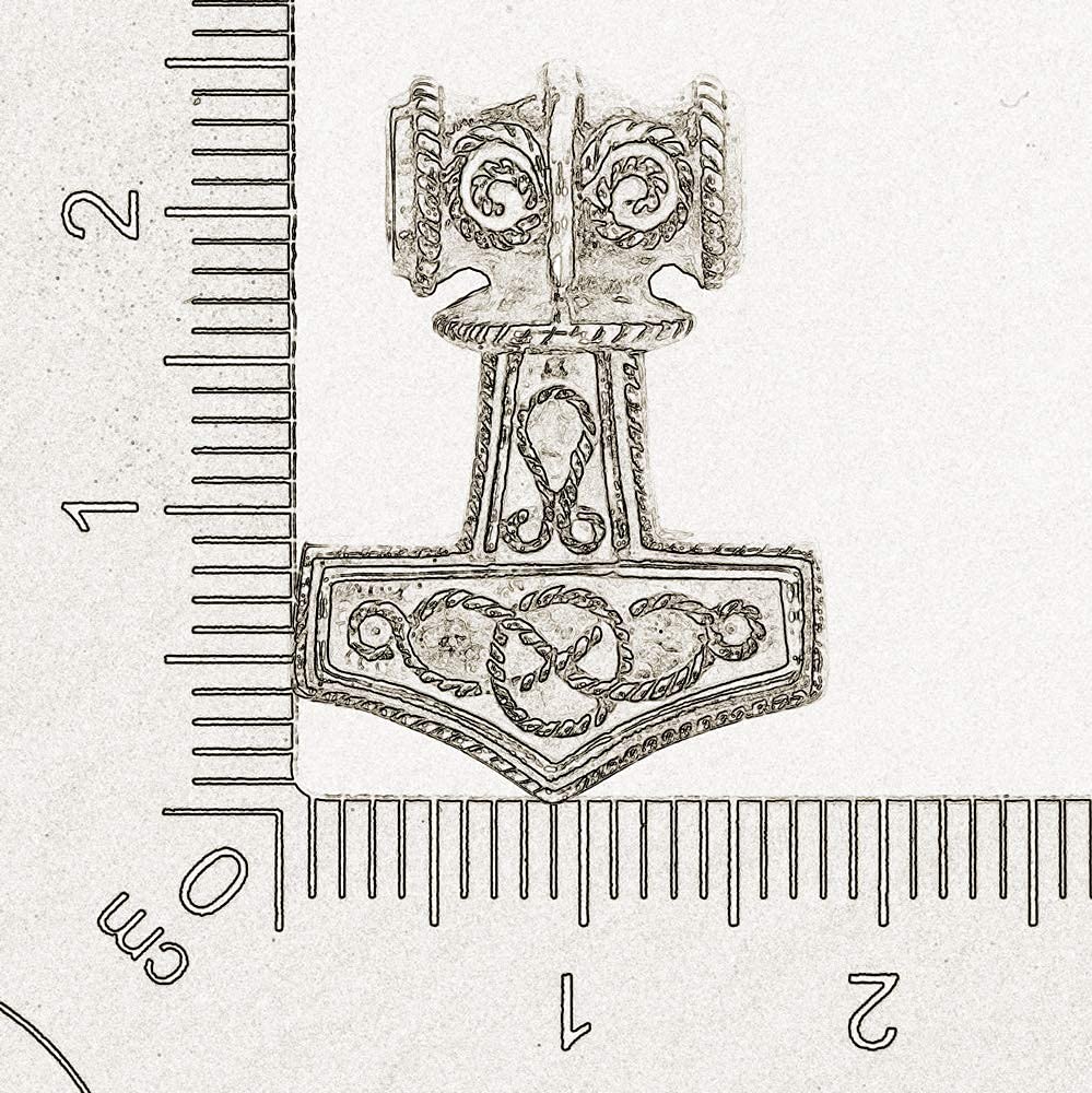 AFP Anhänger Thor Hammer 925 Sterling Silber AS-69
