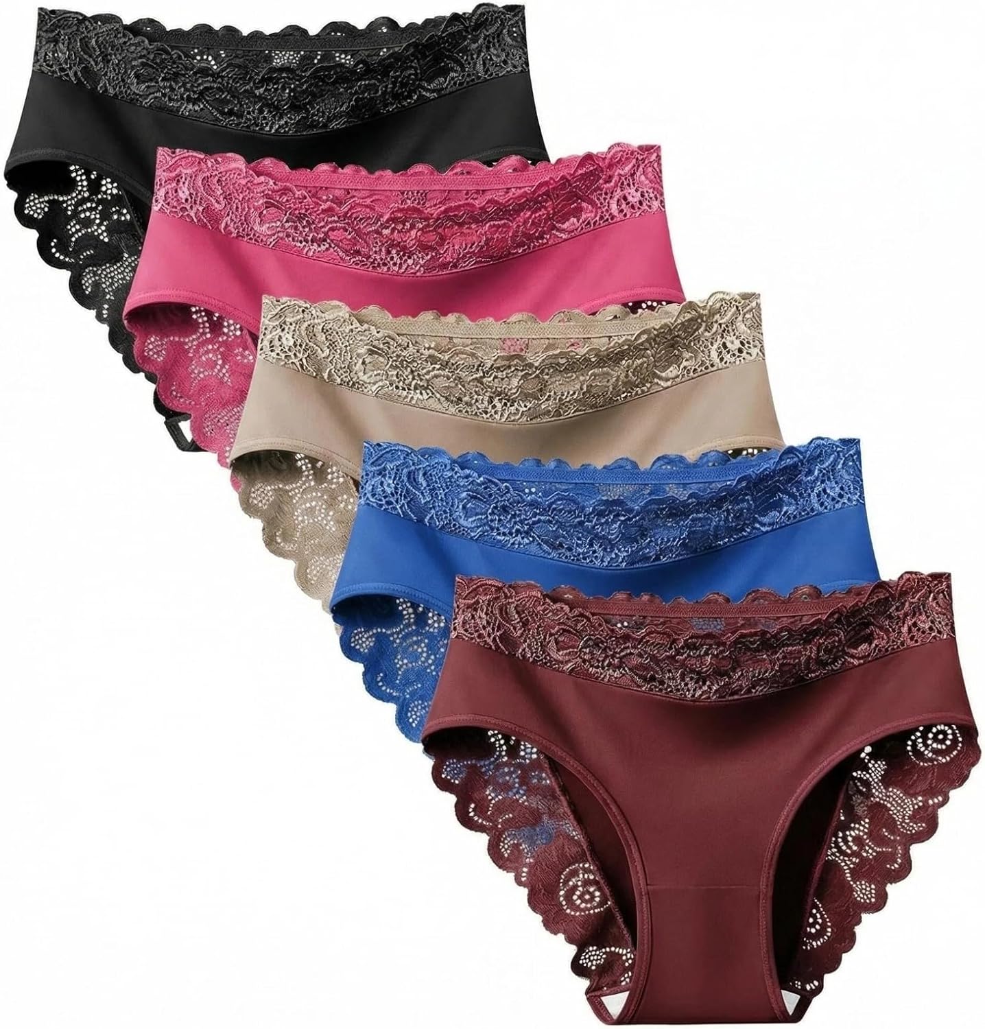 Sexy Lace Panties for Women Multipack L Assorted,L