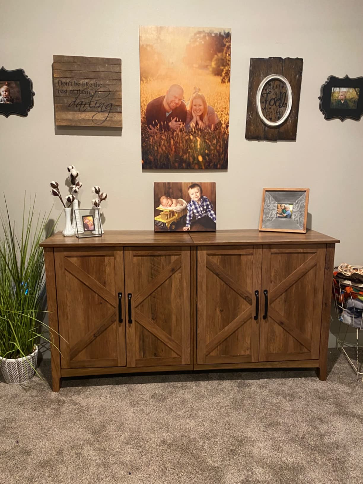 35/mo Finance VASAGLE Buffet Sideboard, Credenza, Kitchen Storage with