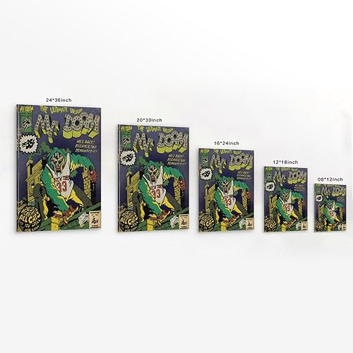 Miniatura 10 de Mf Doom Comics - Póster artístico para dormitorio, lienzo estético, decoración de pared, 12 x 18 pulgadas (11.8 x 17.7 in)