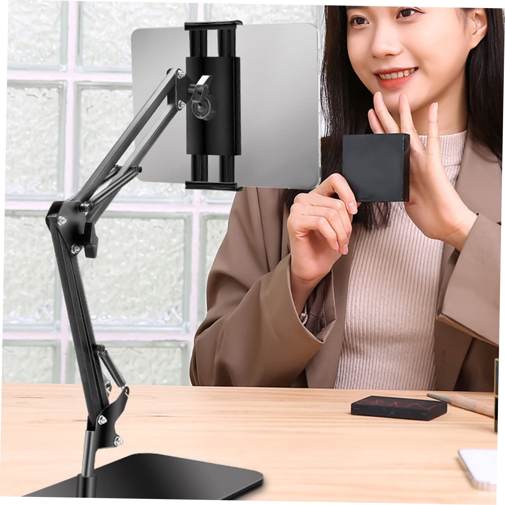 HOMSFOU Soporte para Teléfono Inteligente Cuello Flexible Hands Ver Videos y Escuchar