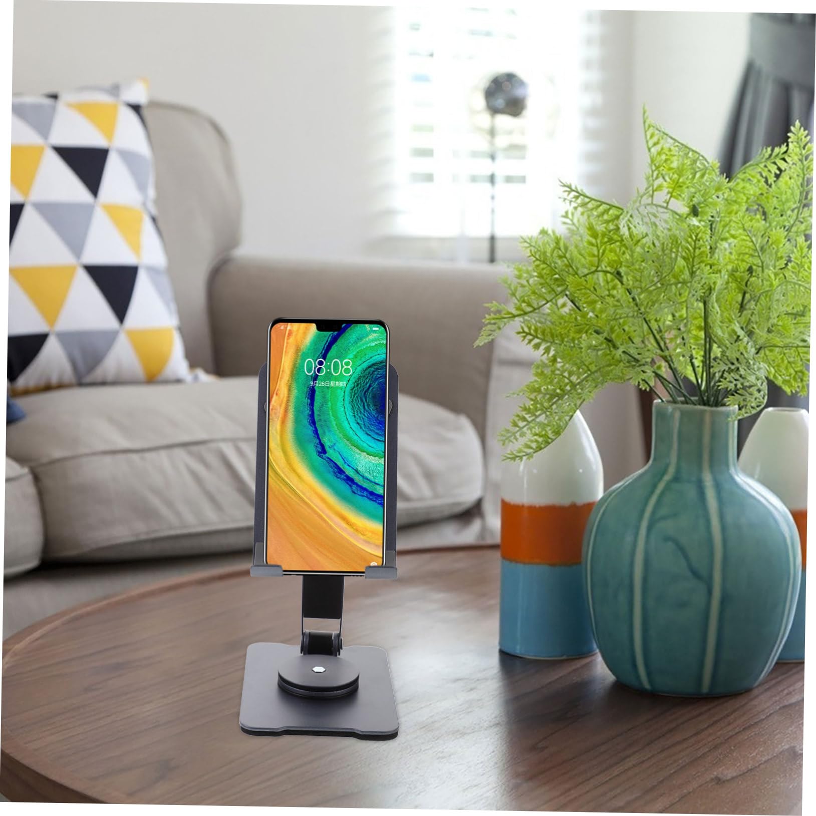 Generico Regolabilper Smartphone e Tablet Scrivania per Domestico per Streaming Video e Videoconferenze