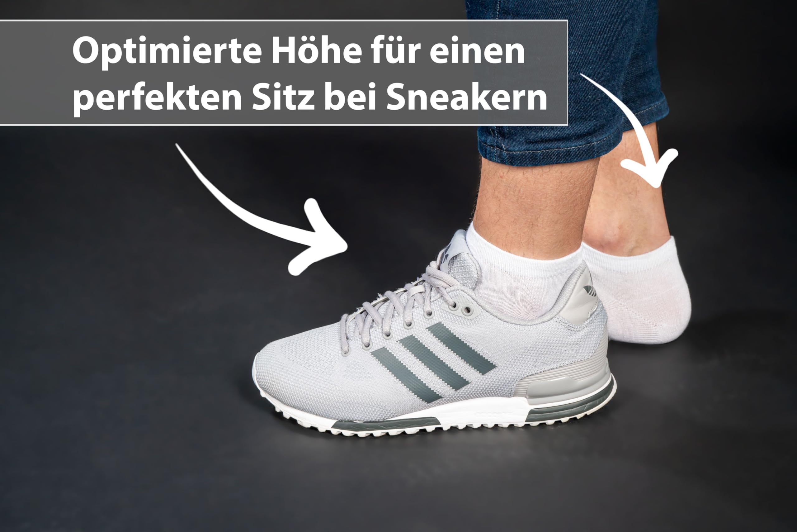 Skarpety do sneakersów, damskie, 39-42, białe, 10 par, różne rozmiary, skarpety sportowe, męskie, 95% bawełna, 5% elastan