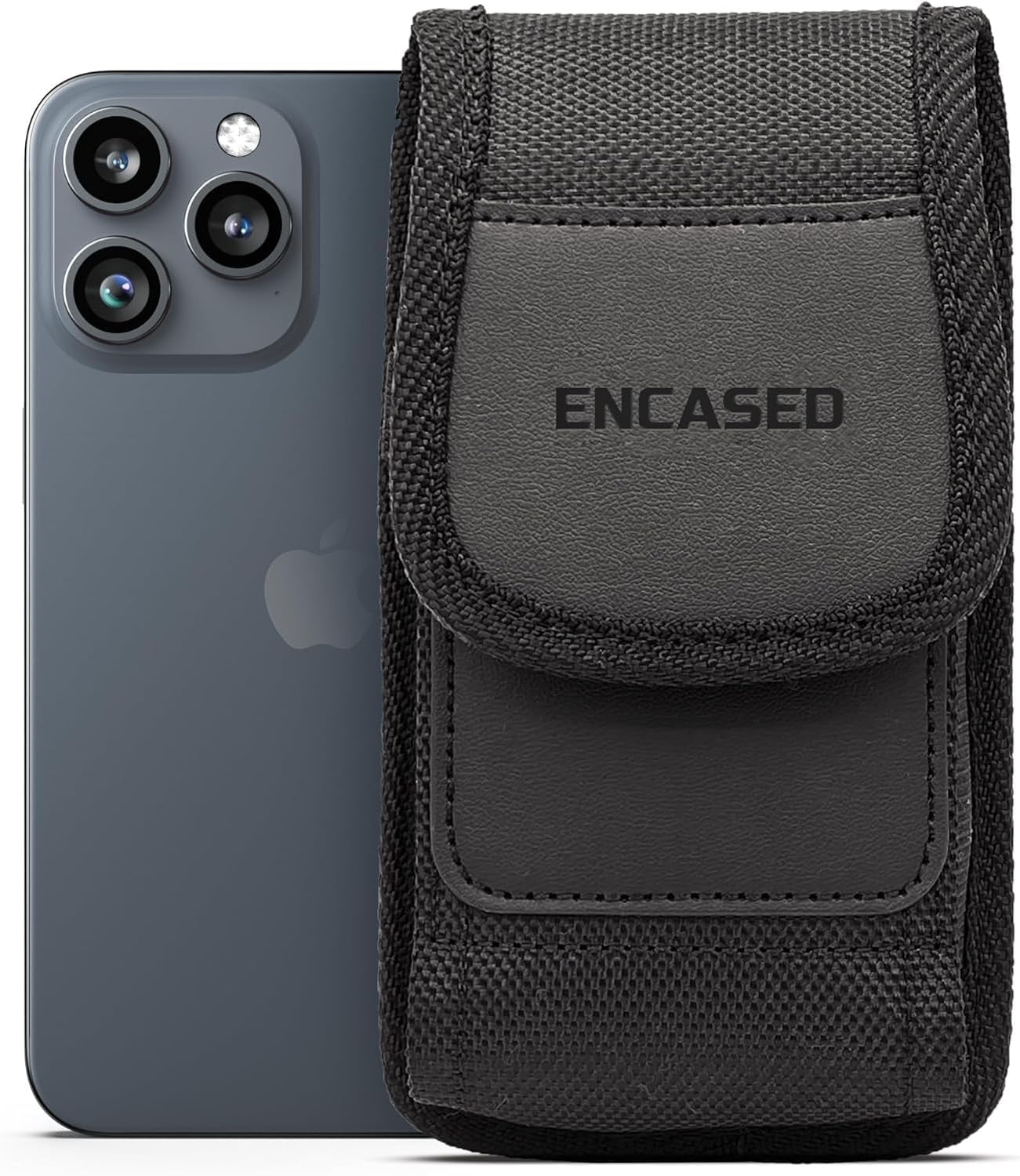 Encased XL Cell Phone Pouch Holster Compatible with Samsung Galaxy S23 /S24 /S25 Ultra, iPhone 14/15/16 Pro Max Belt Clip Holder (Large Case Compatible) - Image 3