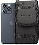 Encased XL Cell Phone Pouch Holster Compatible with Samsung Galaxy S21 / S22 /S23/S24 Ultra, iPhone 12/13/14/15/16 Pro Max Belt Clip Holder (Large Case Compatible)