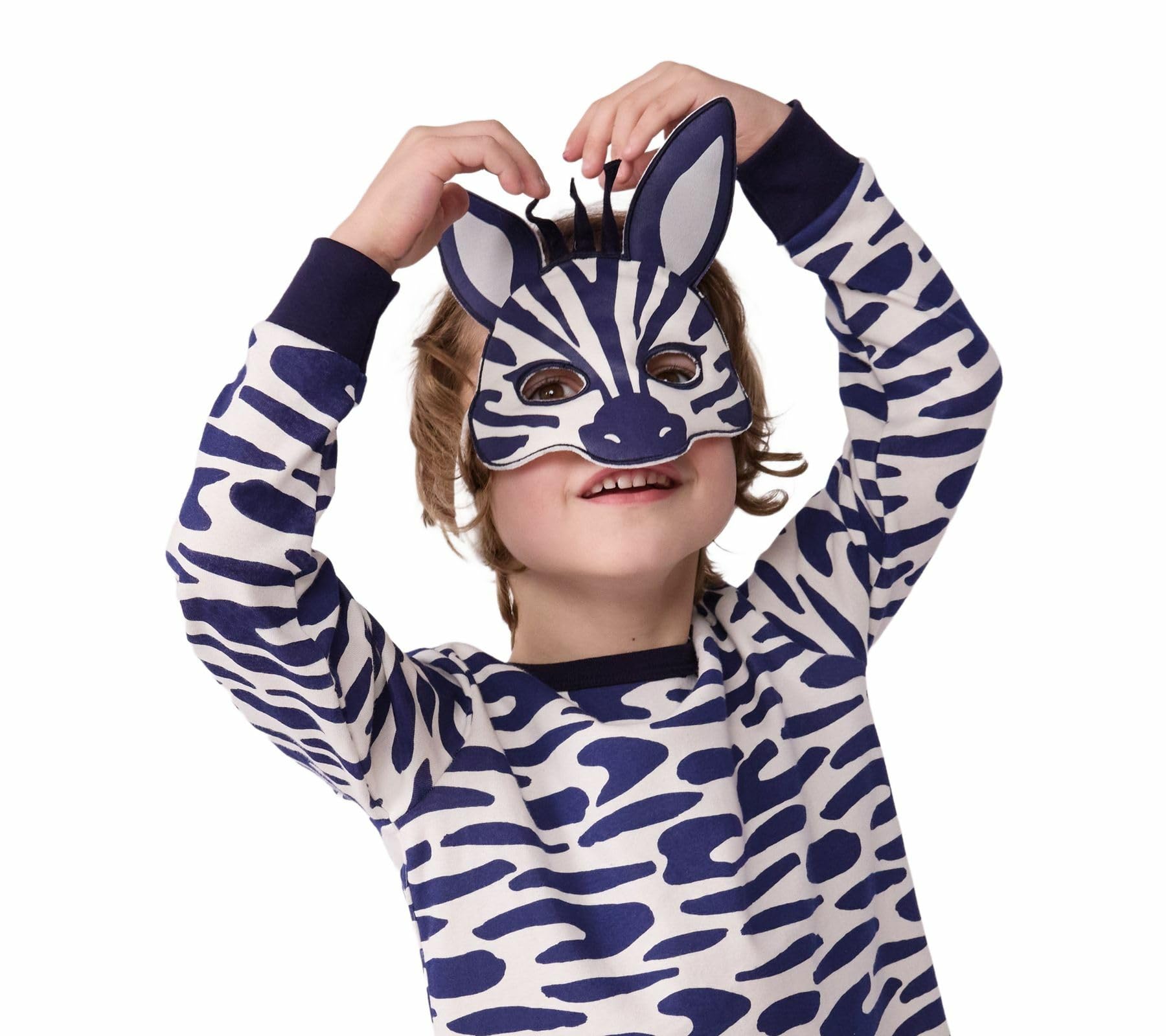 Petit Bateau Pyjama déguisement Enfant en Coton imprimé zèbre, Blue - Image 4