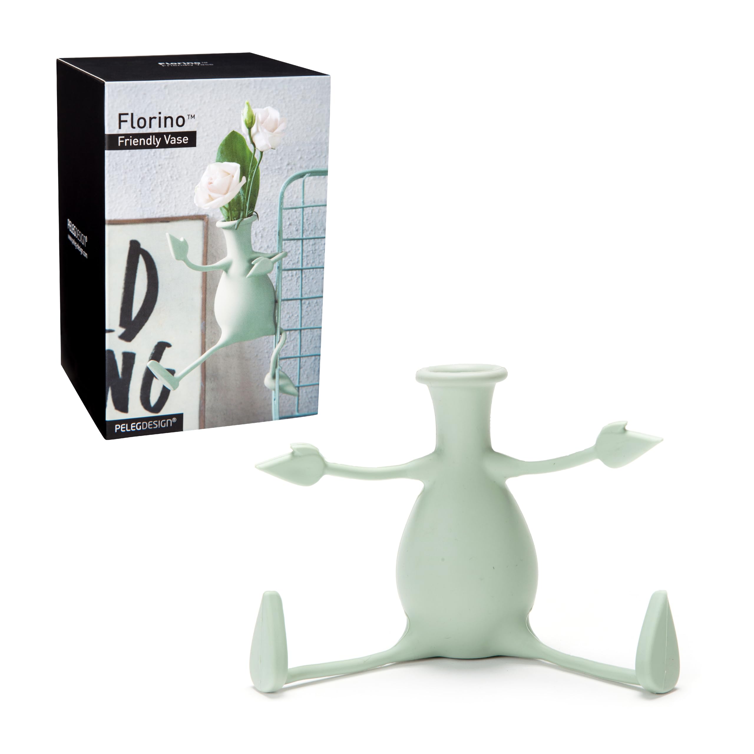 Florino – Petit Vase A Fleur Amusant et Moderne - Mini Vase Deco Table pour la Maison - Cadeau Unique par Peleg Design pour Decoration Table Salon