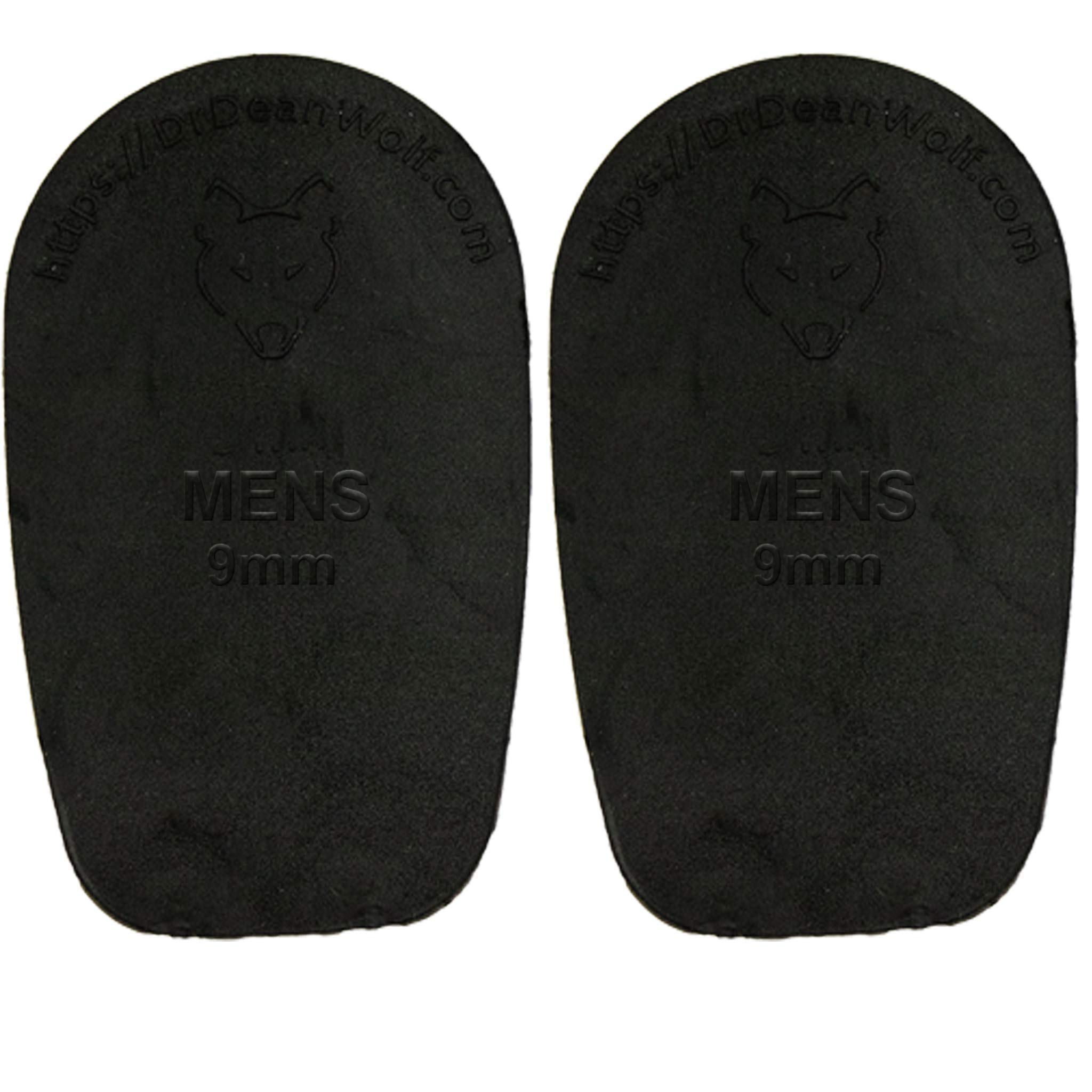 Talón elevador de talón, Pack De 2, 9mm Hombre