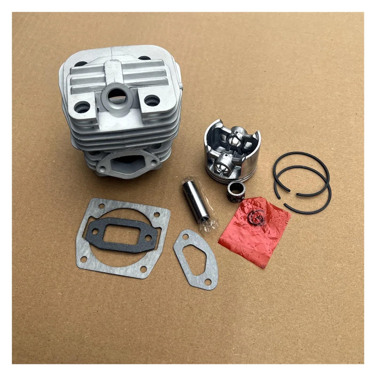 Dingmao Kit de cilindro de 46 mm compatible con motosierra Fpcsp52 Zylinder Anillos de pistón Clips de pasador Conjunto de junta