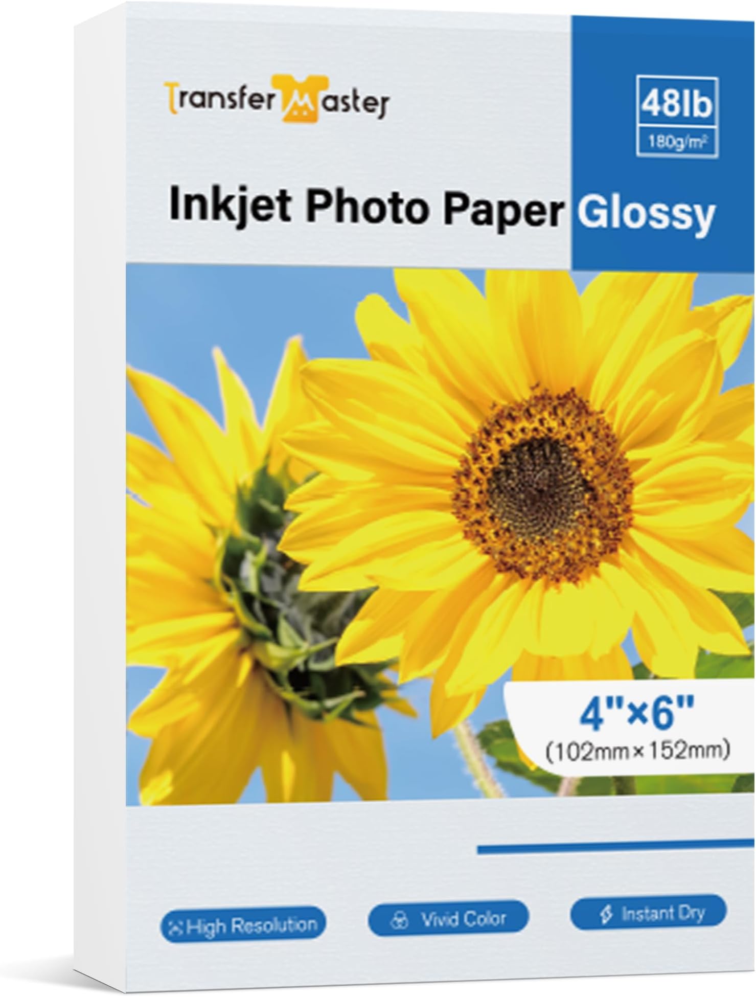 HP Everyday Photo Paper, Glossy, 4x6 in, 100 sheets