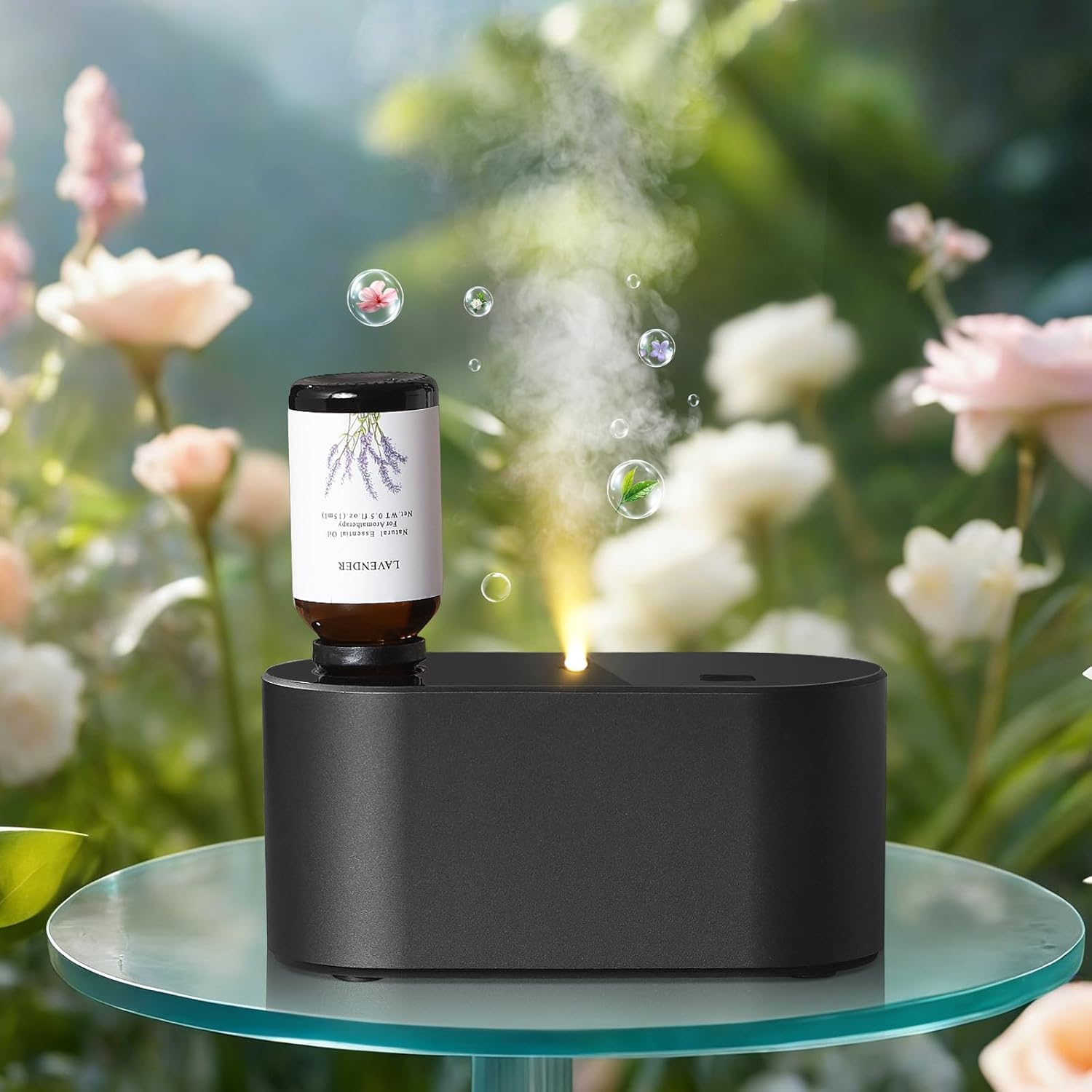 Waterless Diffuser for Essential Oil Nebulizer, Mini Scent Air Machine ...