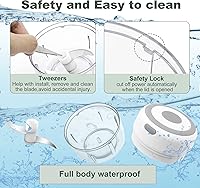 Vista 4 de Electric-Herb-Grinder-Large-3.4oz-USB Rechargeable, 3.5'' Powerful Grinder for Dry and Fresh Herbs and Spices, Portable Waterproof, Better Control