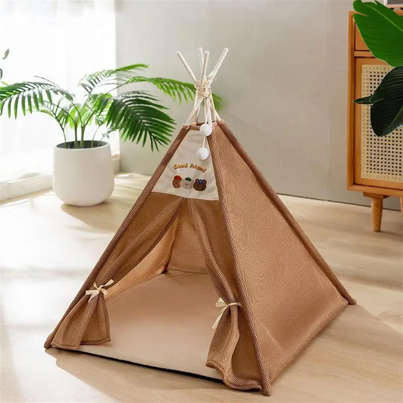 Tenda per animali domestici Cuccia for gatti da interno Cuccia for animali domestici da interno Tenda for gatti Design semi-chiuso Piccola cuccia for gatti da interno for cani, conigli, gatti e altri(