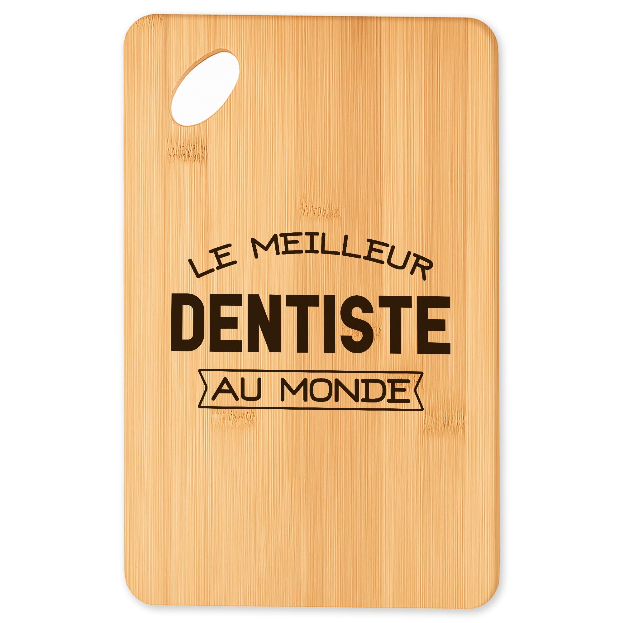 Planche à découper en bambou Le meilleur Dentiste pour apéro et cuisine