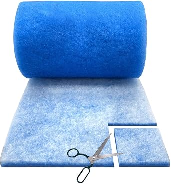 Air Vent Filters, 10"x90" Cut to Fit Air Filter Material,MERV 8 Reusable 3-Layer Air Vent Filter for Home Floor, Grilles, Ceiling, HVAC Furnace Vents, With Adhesive Tape