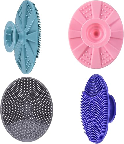 Miniatura 23 de INNERNEED Cepillo de limpieza facial de silicona suave, limpiador facial manual, exfoliante, masaje, acné, espinillas, almohadillas de mano