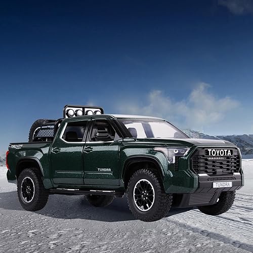 Miniatura 7 de SASBSC Tundra Camiones de Juguete para Niños de 3 4 5 6 7 Años Camiones de Juguete Pickup Todoterreno para Niños de 3-5 Años Camiones de Metal