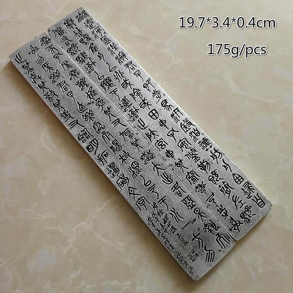 Amazon | 書道文鎮古代 1ペア 19.7cm ヴィンテージ彫刻文鎮 金属製中国